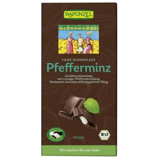 Zartbitter Schokolade Pfefferminzfüllung 100 g