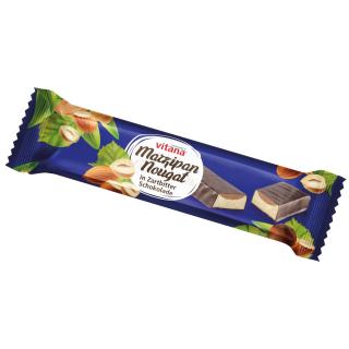 Marzipan Nougat Riegel in Zartbitter Schokolade