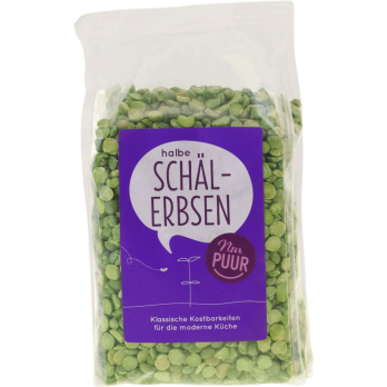 Schälerbsen halb
