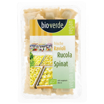 Frische Ravioli Spinat & Rucola vegan