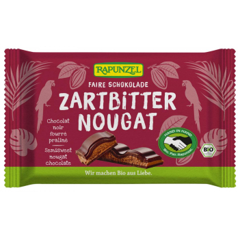 Nougat Schokolade Zartbitter 100 g