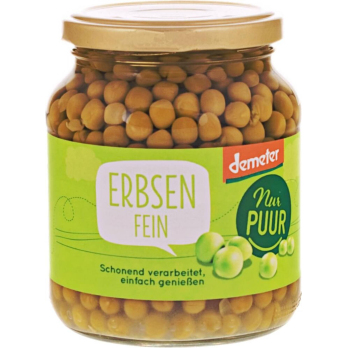 Erbsen im Glas 350 g